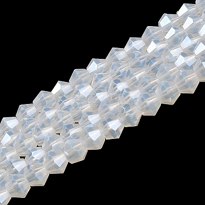 Imitation Jade Electroplate Glass Beads Strands LS-GLAA-F029-J4mm-C05-1