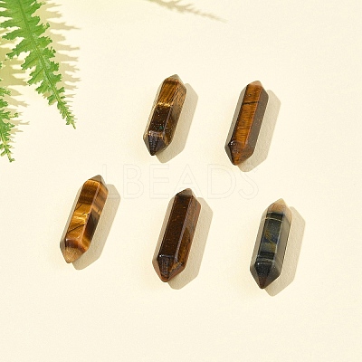 5Pcs Natural Tiger Eye Healing Stones G-FS0005-83C-1