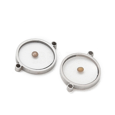 304 Stainless Steel & Mustard Seed Connector Charms SA-CBA5608-04P-1