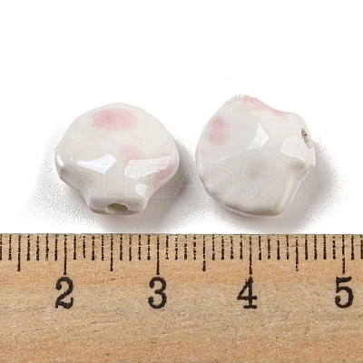 Shell Shape Handmade Porcelain Beads X1-PORC-E022-01A-1