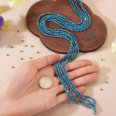 10 Strands Opaque Glass Beads Strands GLAA-TA0003-41-1