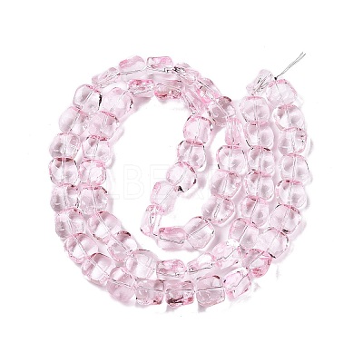 Electroplate Glass Beads Strands EGLA-N012-07F-1