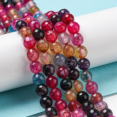 Natural Agate Beads Strands G-C082-A01-18-1