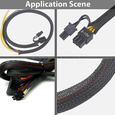 30M Flexible PET Cable Wrap Cord Protector OCOR-CL0001-04C-1