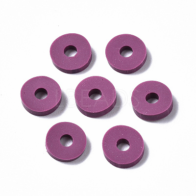 Handmade Polymer Clay Beads X-CLAY-Q251-6.0mm-B05-1