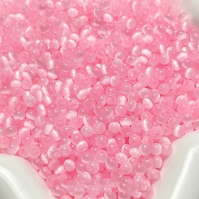 Imitation Cat Eye Glass Seed Beads GLAA-U006-01G-1