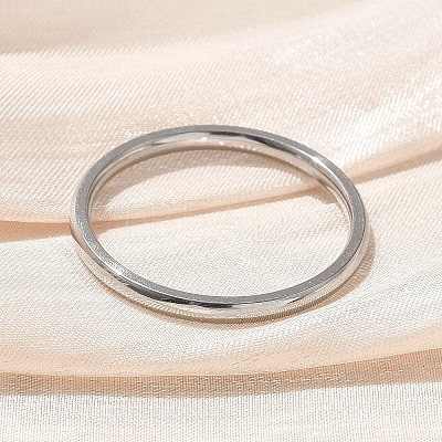 304 Stainless Steel Plain Band Rings STAS-I160-E04-P-1