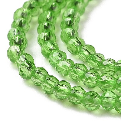 Transparent Glass Beads Strands GLAA-H021-03-18-1