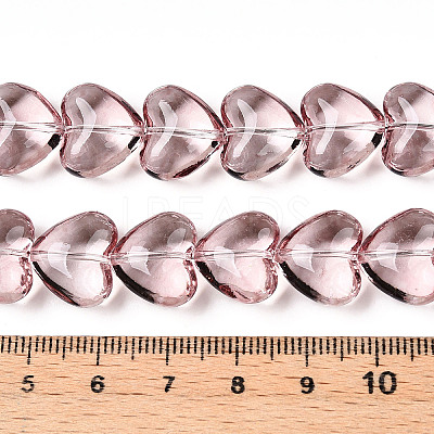 Transparency Glass Beads Strands GLAA-T023-13H-1