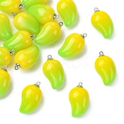 Mango Opaque Acrylic Pendants FIND-CJZ0001-007-1