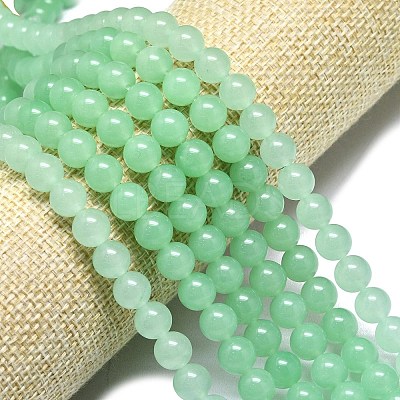 Natural Malaysia Jade Beads Strands G-L645-C01-8mm-12-1