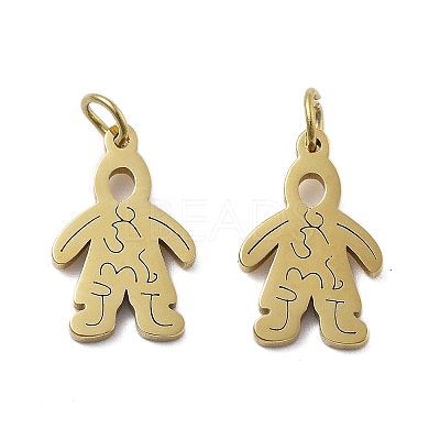 304 Stainless Steel Pendants STAS-D302-07G-1