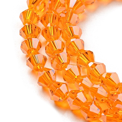 Transparent Electroplate Glass Beads Strands LS-GLAA-F029-3mm-C23-1