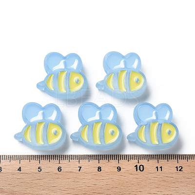 Transparent Acrylic Beads X-MACR-S374-06B-09-1