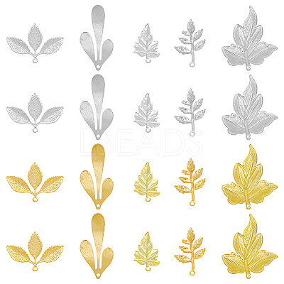 20Pcs 10 Style Brass Pendant KK-FH0006-18-1