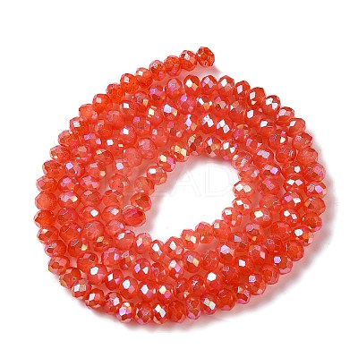 Baking Electroplate Glass Beads Strands X-DGLA-A039-J4mm-B01-1