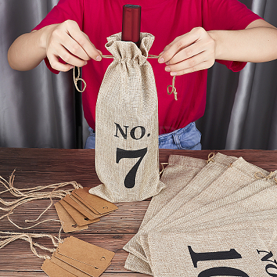 Flax Drawstring Bags ABAG-WH0005-27-1