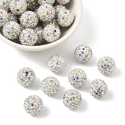 Pave Disco Ball Beads X-RB-Q195-14mm-AB-1