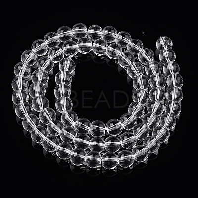 Transparent Glass Beads Strands X-GLAA-T032-T6mm-13-1