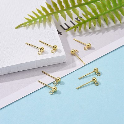 925 Sterling Silver Ear Stud Findings X-STER-K167-042B-G-1