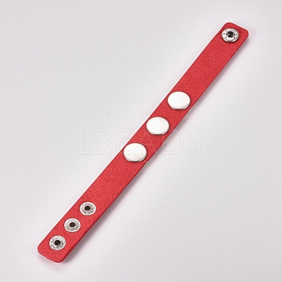 Imitation Leather Cord Bracelets BJEW-WH0009-05G-1