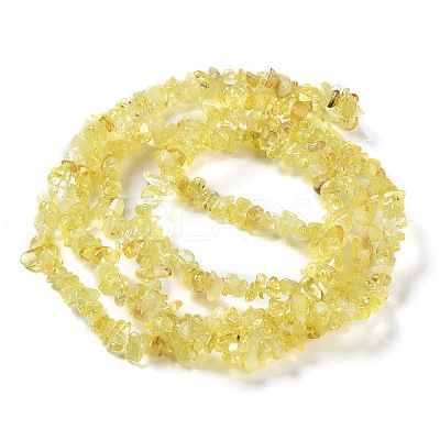 Heated Natural Citrine Beads Strands G-E607-A07-1