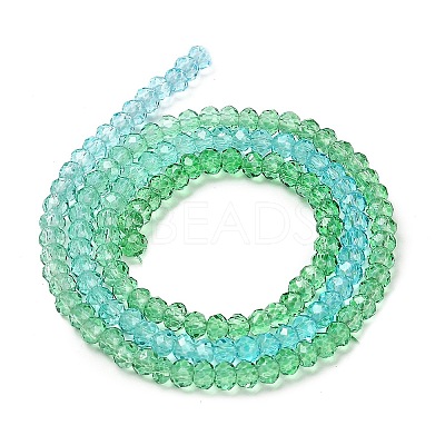 Transparent Painted Glass Beads Strands DGLA-A034-T2mm-A17-1