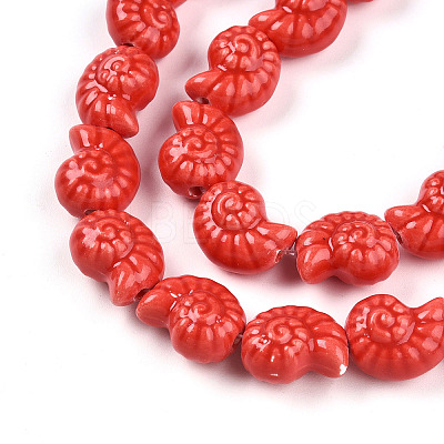 Handmade Porcelain Beads Strands PORC-I028-02H-1