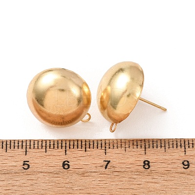Brass Stud Earring Findings LS-KK-G604-01G-08-1