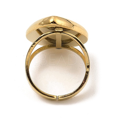 304 Stainless Steel Open Cuff Pad Ring Settings X-RJEW-Z018-40G-1