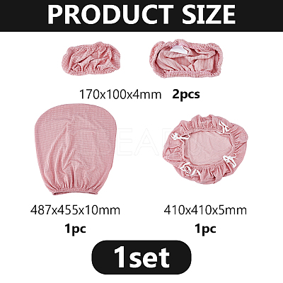 Polyester Chair Pad & Back & Handrail Cover Sets AJEW-WH0077-049C-1