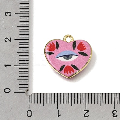 Printed Brass Pendants KK-CBAE379-02G-B-1