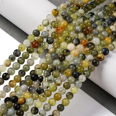 Natural New Jade Beads Strands X-G-F591-16-5MM-1