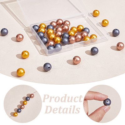 45Pcs 3 Colors Silicone Beads SIL-PH0001-23-1