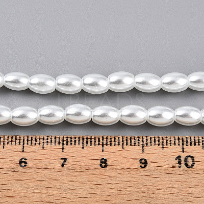 Baking Paint Pearlized Glass Pearl Bead Strands HY-T002-01B-01-1