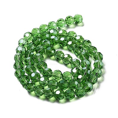Electroplate Transparent Glass Beads Strands LS-EGLA-A035-T8mm-A11-1
