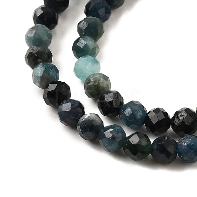 Natural Blue Tourmaline Beads Strands G-G259-D10-3mm-1