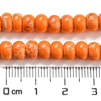 Synthetic Imperial Jasper Dyed Beads Strands G-D077-E01-02F-1