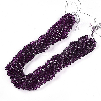 Baking Paint Transparent Glass Beads X1-DGLA-A035-T10mm-A09-1