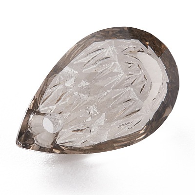 Embossed Glass Rhinestone Pendants GLAA-J101-05A-001SA-1