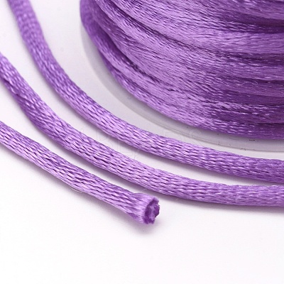 Nylon Satin Rattail Cords NWIR-L006-2mm-07-1