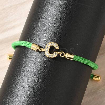 Adjustable Nylon Cord Bracelets X-BJEW-C096-01G-03-1