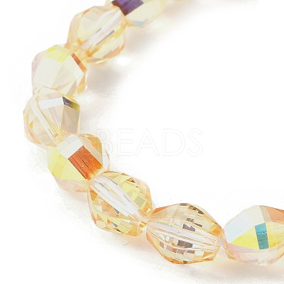 Electroplate Glass Beads Strands EGLA-L045-H-HP01-1