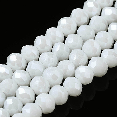 Electroplate Glass Beads Strands EGLA-A034-P10mm-A21-1