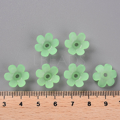 Frosted Acrylic Bead Caps MACR-S371-07A-733-1