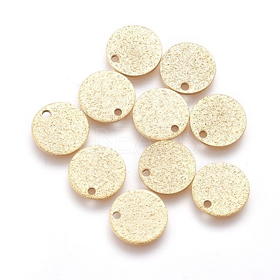 Ion Plating(IP) 304 Stainless Steel Charms STAS-E455-02G-10mm-1