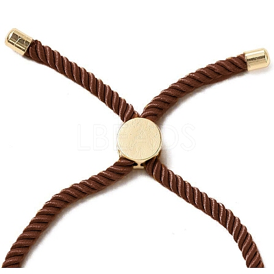 Half Finished Twisted Milan Rope Slider Bracelets FIND-G032-01G-18-1