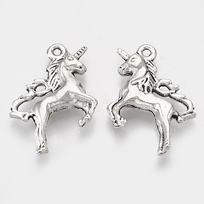 Tibetan Style Alloy Pendants TIBEP-T052-28AS-RS-1