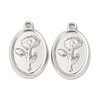304 Stainless Steel Pendants STAS-I358-12P-07-1