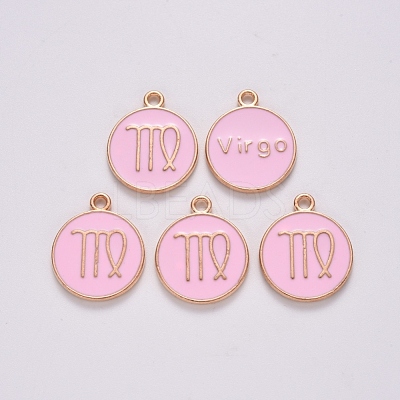 Alloy Enamel Pendants ENAM-S124-01B-09B-1
